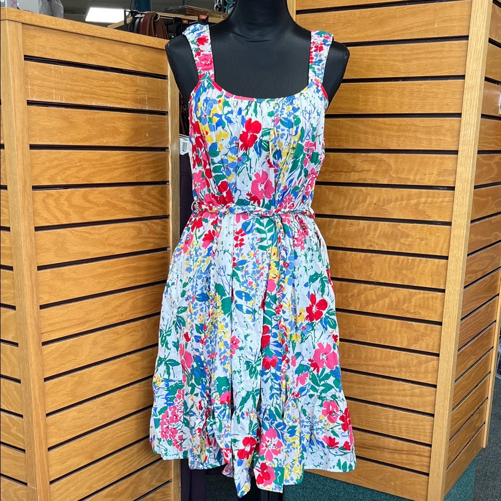 Southern Grace Floral Midi Dress - Multicolor